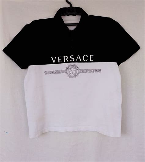 versace white polo|gianni Versace polos tees.